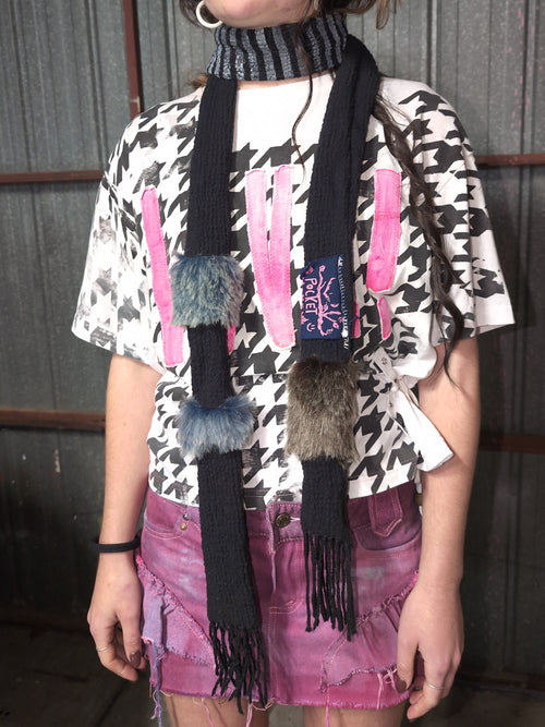 Skinny scarf, : Black