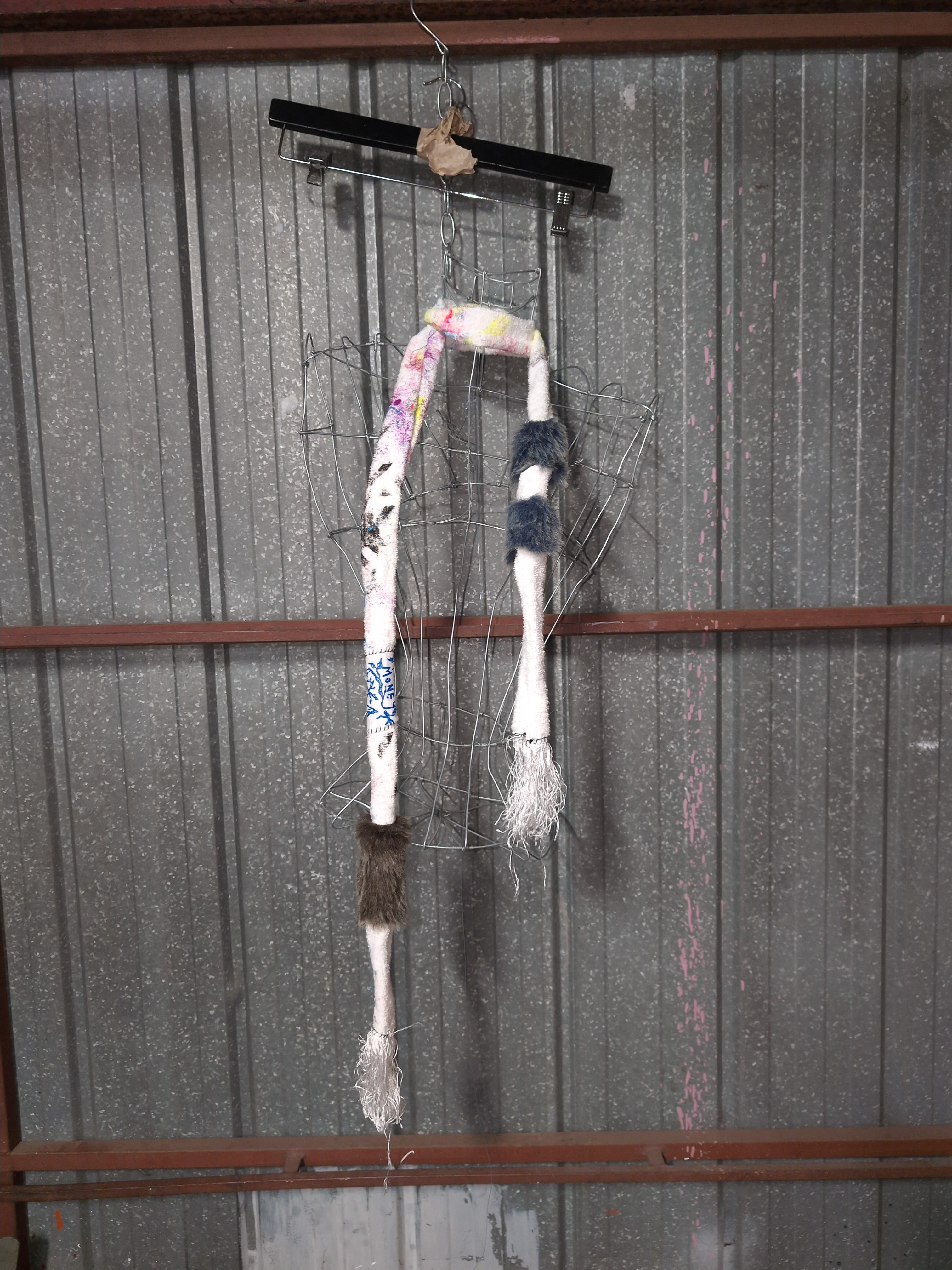 Skinny scarf, : White